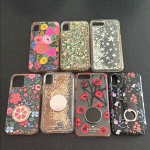Kate spade Casemate & Rigle paper co Floral Glitter iPhone Case Set  XR 10 11